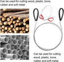 4Pcs Stainless Steel Wire Saw Emergency Saws,PVC Pipe Cable Saw Stainless Steel Wire Saw Hand Pocket String Rope Saw, Cable Saw Metal Wire Saw Hand Pocket String Rope Saw PVC Pipe Cutting Tool