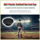 ABS Plastic Softball Bat End Cap Compatible with 2020+ Double-Barrel Fastpitch Bats, Fit for 2018 and 2019 Baseball Bats a Portion of the Inner Lip Lower Than Outer -