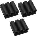 Biaungdo Drill Bit Holder, 3 Pack Adhesive Drill Bit Sleeve Organizer, High Strength Bit Holder for Impact Drivers and Drill, Hold 6 Driver Bits on the Side of Power Drill