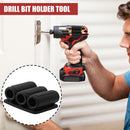Biaungdo Drill Bit Holder, 3 Pack Adhesive Drill Bit Sleeve Organizer, High Strength Bit Holder for Impact Drivers and Drill, Hold 6 Driver Bits on the Side of Power Drill