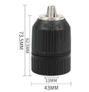 Biaungdo 1/2" Keyless Drill Chuck Adapter 2.0-13mm, 1/4-Inch Hex Shank Drill Chuck Adapter, Converter Quick Connect Impact Driver Conversion Tool 1/2-20UNF Mount