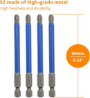 Biaungdo 10Pcs Magnetic PH3 Phillips Bits Set 3.5 inch Long Anti Slip