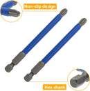 Biaungdo 10Pcs Magnetic PH3 Phillips Bits Set 3.5 inch Long Anti Slip