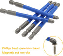Biaungdo 10Pcs Magnetic PH3 Phillips Bits Set 3.5 inch Long Anti Slip