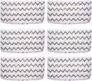 6 Pack S1000 S2001 Steam Mop Replacement Pads or Shark S1000 S1000A S1000C S1000WM S10001C S1200 & S2001 SteamSpot Steam Mop