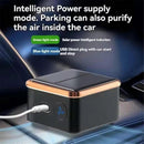 Solar Car Air Purifier USB Oxygen Cleaner with Ion Generator Compact Design
