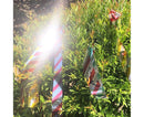 10Pcs Bird Repellent Ribbon Double Side Tape - Silver&Red