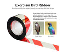 10Pcs Bird Repellent Ribbon Double Side Tape - Silver&Red