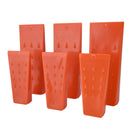 6pcs Chainsaw Wedges Increasing Friction Red Durable Plastic Tree Cutting Supplies for Woodworking