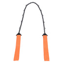 24 Inch Outdoor Pocket Chainsaw Survival Zipper Saw Hand Saw Chain Tool for Wood Cutting Orange