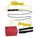 48 Inch Tree Limb Hand Rope Chain Saw 63 Teeth High Hardness Comfortable Handle Folding Pocket Chainsaw for Tree Pruning
