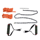 High Reach Hand Chain Saw 48inch Compact Portable Rope Saw for Outdoor Camping Hunting Backpacking