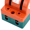 Knife Safety Switch 2 Pole 63A AC 220V Single Throw ABS Copper Disconnect Knife Switch for Fail Safe Circuit Breakers