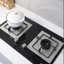 10pcs Gas Range Stove Cover Thickness 0.2mm Waterproof Reusable Heat Resistant Fiberglass Gas Stove Protector Pad Silver
