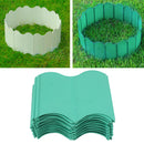 20PCS Interlocking Landscaping Edging Kit Weatherproof Garden Landscape Edging Border Hammer in Lawn Edge Green