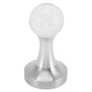 Crystal Ball Coffee Powder Tamper Stainless Steel Base Coffee Press Hammer for Kitchen Cafe Silver Pillar 58mm / 2.3in