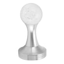 Crystal Ball Coffee Powder Tamper Stainless Steel Base Coffee Press Hammer for Kitchen Cafe Silver Pillar 58mm / 2.3in
