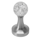 Crystal Ball Coffee Flat Tamper Stainless Steel Base Powder Hammer for Coffee Accessories Silver 53mm