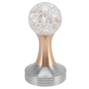 Crystal Ball Coffee Flat Tamper Stainless Steel Base Powder Hammer for Coffee Accessories Gold 53mm