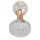 Crystal Ball Coffee Flat Tamper Stainless Steel Base Powder Hammer for Coffee Accessories Gold 58mm