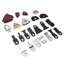 105Pcs/Set Oscillating Saw Blades Kit Quick Release Multitool Accessories for Wood Soft Metal Cutting