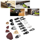 105Pcs/Set Oscillating Saw Blades Kit Quick Release Multitool Accessories for Wood Soft Metal Cutting