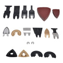 81Pcs/Set Oscillating Saw Blades Kit High Carbon Steel Multitool Blade Quick Release Cutting Tool
