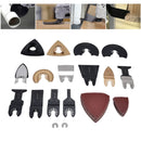 81Pcs/Set Oscillating Saw Blades Kit High Carbon Steel Multitool Blade Quick Release Cutting Tool