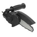 Electric Chainsaw Modification Tool 4 Inch Portable Chainsaw Attachment Kit Electric Drill to Chainsaw Adapter Converting Head