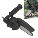 Electric Chainsaw Modification Tool 4 Inch Portable Chainsaw Attachment Kit Electric Drill to Chainsaw Adapter Converting Head