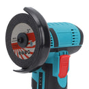 12V Brush Mini Angle Grinder 19500rpm Electric Grinding Tool Quiet Cordless Handheld Grinder for Cutting Grinding Polishing US Plug