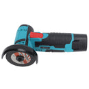 12V Brush Mini Angle Grinder 19500rpm Electric Grinding Tool Quiet Cordless Handheld Grinder for Cutting Grinding Polishing US Plug