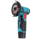 12V Brush Mini Angle Grinder 19500rpm Electric Grinding Tool Quiet Cordless Handheld Grinder for Cutting Grinding Polishing US Plug