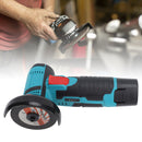 12V Brush Mini Angle Grinder 19500rpm Electric Grinding Tool Quiet Cordless Handheld Grinder for Cutting Grinding Polishing US Plug