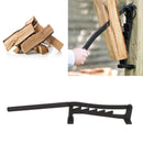 Wall Mounted Kindling Splitter High Carbon Steel Manual Detachable Labor Saving With Firewood Bag Gloves Firewood Splitter for Camping Fireplace BBQ