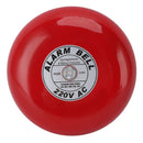 Fire Alarm Bell High Sensitivity Super Loud Sound Electric Round Alarm Bell for School Factory 220V AC