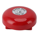 Fire Alarm Bell High Sensitivity Super Loud Sound Electric Round Alarm Bell for School Factory 220V AC