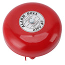 Fire Alarm Bell High Sensitivity Super Loud Sound Electric Round Alarm Bell for School Factory 220V AC