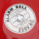 Fire Alarm Bell High Sensitivity Super Loud Sound Electric Round Alarm Bell for School Factory 220V AC