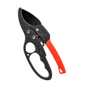 Pruning Shears Ergonomic Straight Handle Segmented Garden Pruner Aluminum Alloy Fruit Tree Branch Cutter Red Black