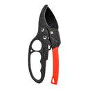 Pruning Shears Ergonomic Straight Handle Segmented Garden Pruner Aluminum Alloy Fruit Tree Branch Cutter Red Black