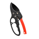 Pruning Shears Ergonomic Straight Handle Segmented Garden Pruner Aluminum Alloy Fruit Tree Branch Cutter Red Black