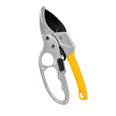 Pruning Shears Ergonomic Straight Handle Segmented Garden Pruner Aluminum Alloy Fruit Tree Branch Cutter Yellow