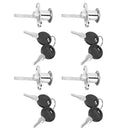 4Pcs Zinc Alloy Cam Lock for Drawer Office Triple Cabinet Desk Hardware Accessories