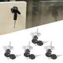 4Pcs Zinc Alloy Cam Lock for Drawer Office Triple Cabinet Desk Hardware Accessories
