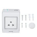WiFi Smart Socket PC ABS IP55 Waterproof APP Remote Control Power Outlet for Bathroom Outdoor