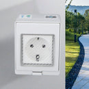 WiFi Smart Socket PC ABS IP55 Waterproof APP Remote Control Power Outlet for Bathroom Outdoor