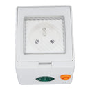 WiFi Smart Socket PC ABS IP55 Waterproof APP Remote Control Power Outlet for Bathroom Outdoor