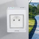WiFi Smart Socket PC ABS IP55 Waterproof APP Remote Control Power Outlet for Bathroom Outdoor