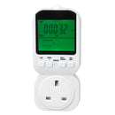 Outlet Timer LCD Display Digital Countdown Plug in Timer Outlet Indoor Timed Power Switch with Temperature Probe 13A 50HZ 3250W